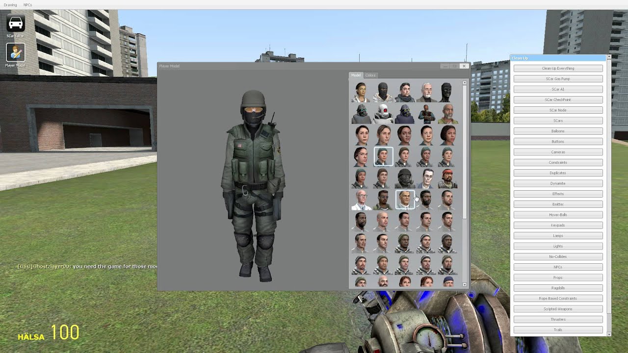 How To Change Player Model In Gmod